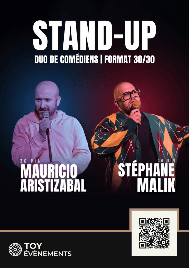 30/30 – Stéphane Malik & Mauricio Aristizabal · 26 mars 2027 · 20h30 · TOY Évènements Louviers Normandie