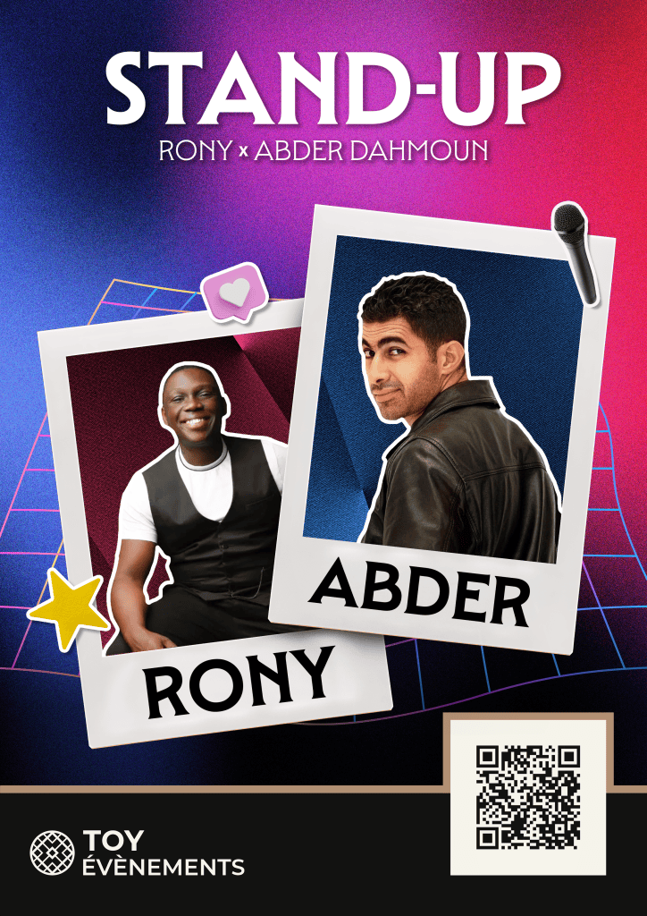 Abder Dahmoun & Rony · 11 juin 2027 · 20h30 · TOY Évènements Louviers Normandie