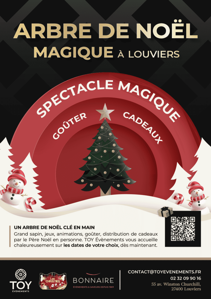 Arbre de Noël magique à TOY Évènements · · TOY Évènements Louviers Normandie