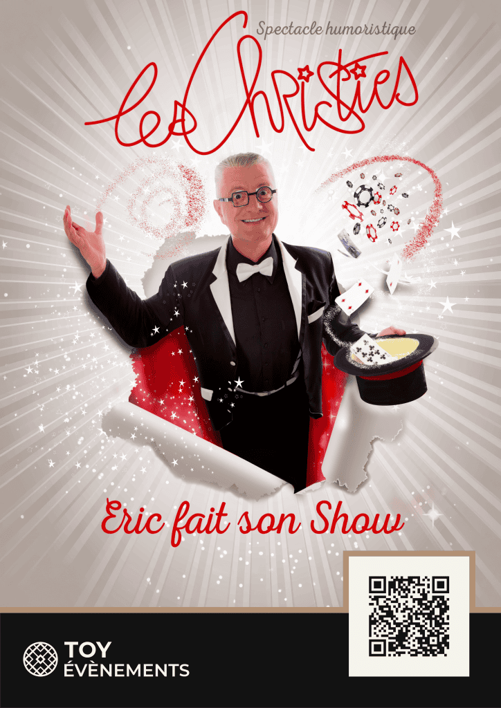 Éric fait son Show – Les Christies · 15 nov. 2026 · 15h00 · TOY Évènements Louviers Normandie