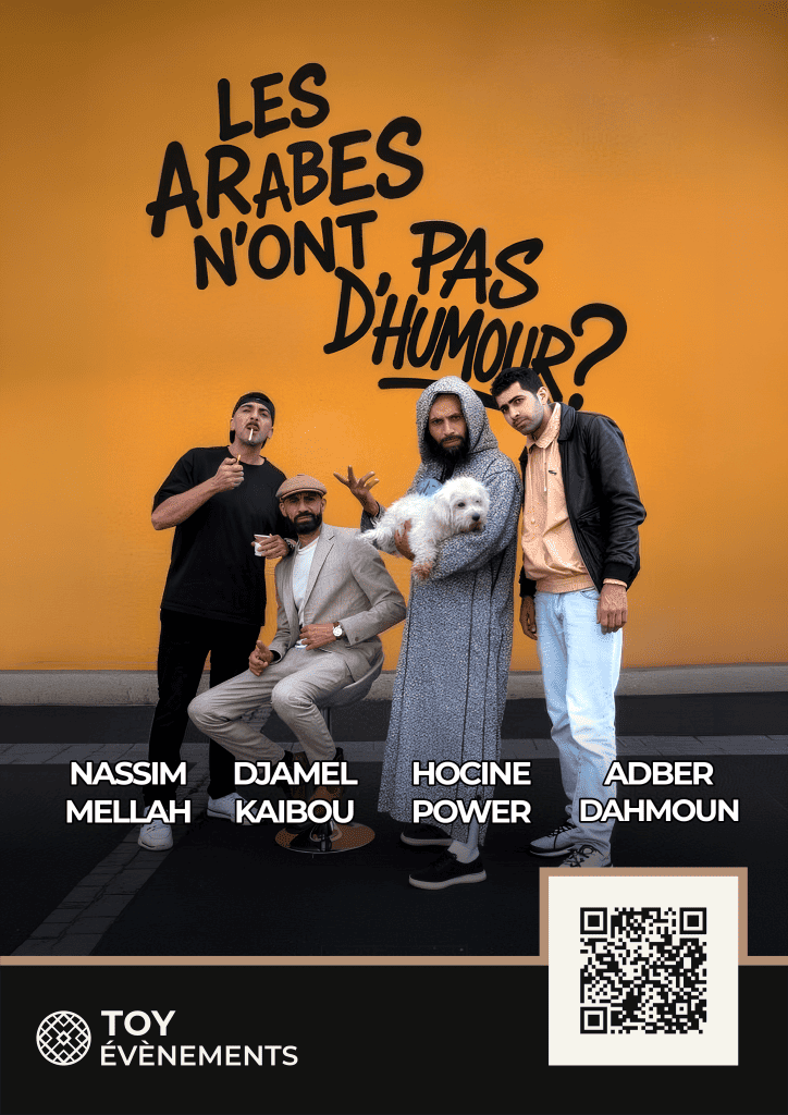 Les Arabes n’ont pas d’humour ? · 20 nov. 2026 · 20h30 · TOY Évènements Louviers Normandie