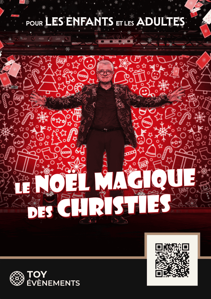 Le Noël Magique des Christies – Éric Callens · 27 déc. 2026 · 15h00 · TOY Évènements Louviers Normandie